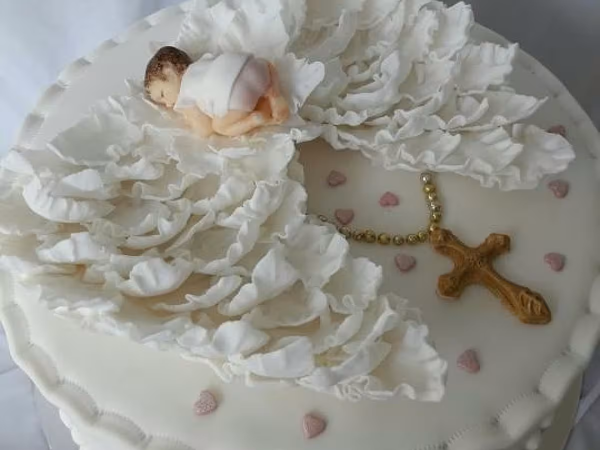 Торт на крестины