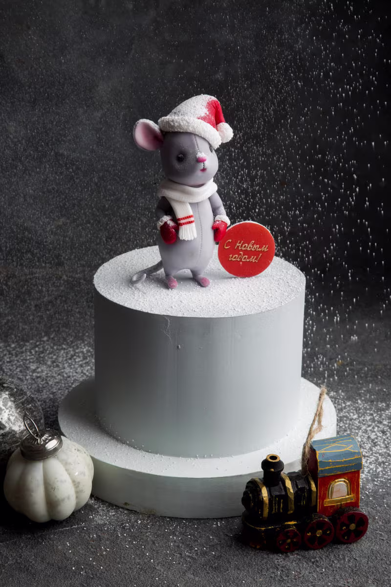 торт на новый год мыши
